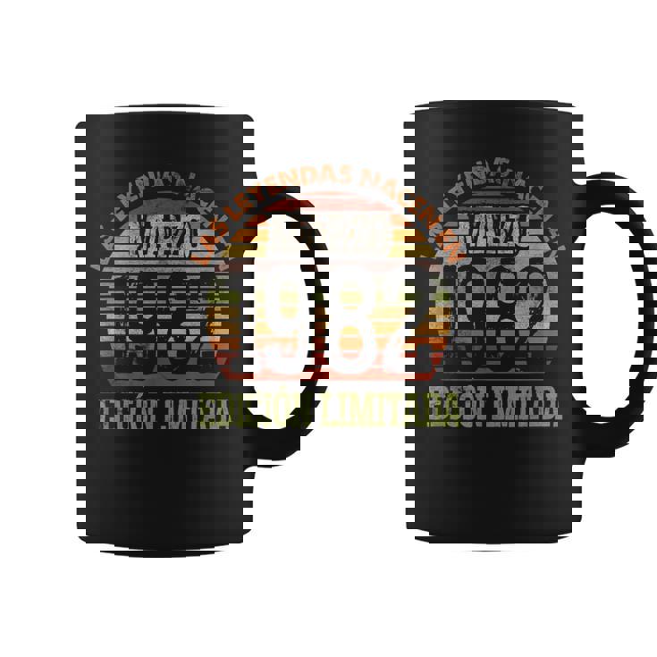 Las Leyendas Nacen En Marzo 1982 42 Cumpleaños Hombre Taza de café