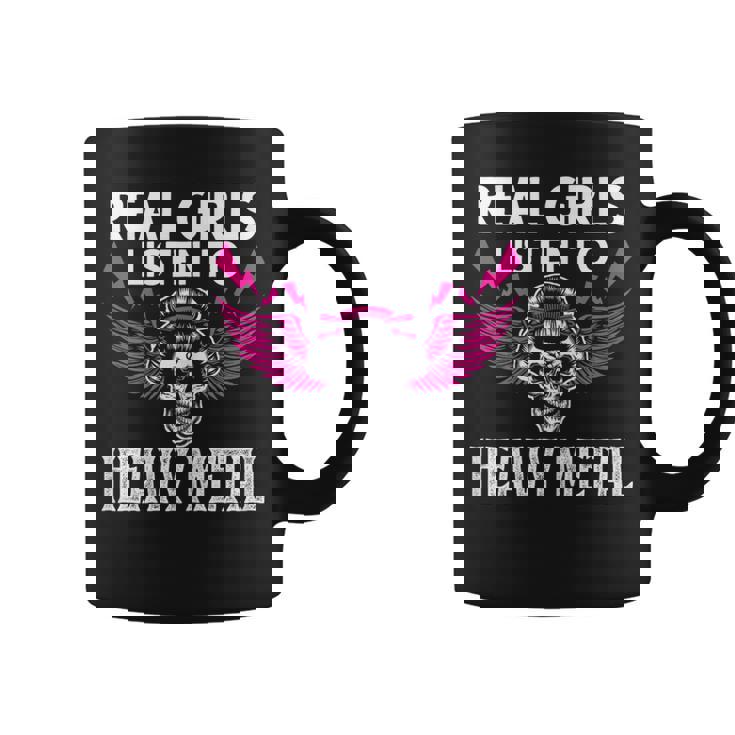Las Muchachas Reales Escuchan Heavy Metal Heavy Metal Taza de café