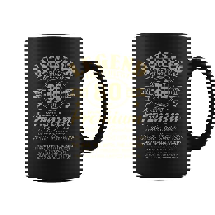 Legend Since 80 Years Vintage Legend 80Th Birthday Coffee Mug