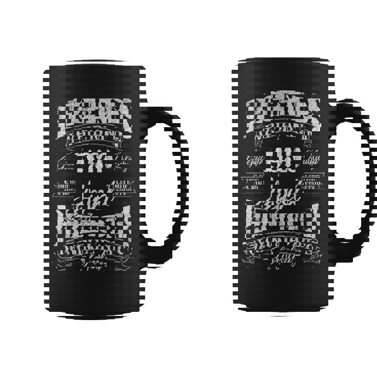 Legends Were Born In 1980 Year Of Birth Birthday Coffee Mug