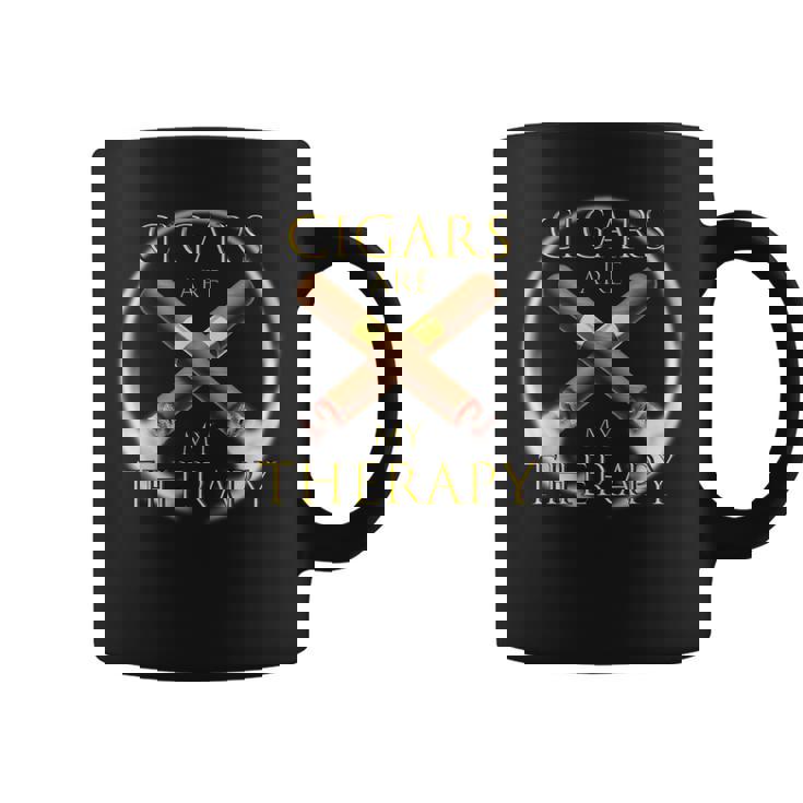 Les Cigares Amusants Sont Ma Thérapie Cadeau Du Fumeur De Ci Tasse