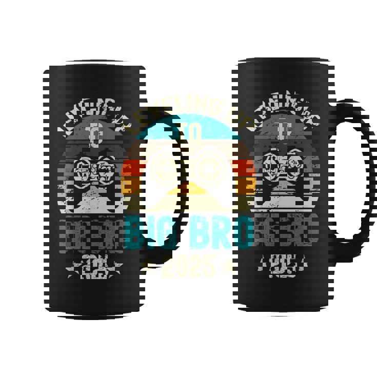 Leveling Up To Big Brother 2025 Gamer Vintage Big Bro Coffee Mug