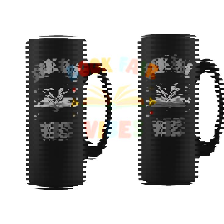 Library Book Fair Vibes Retro Reading Nostalgic Graphic Print Coffee Mug