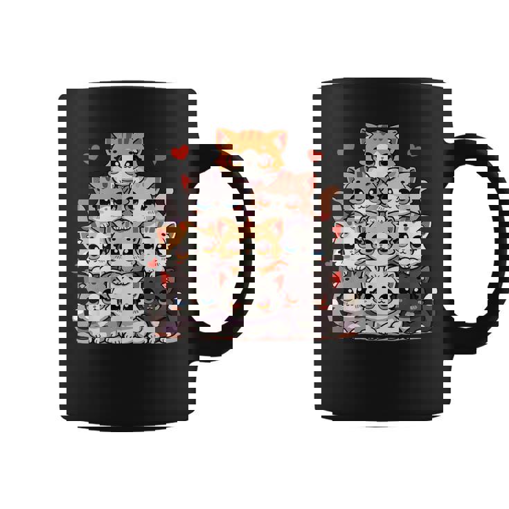 Lindos Gatos Y Gatitos Amantes De Los Gatos Para Niñas Anime Kawaii Gato Taza de café