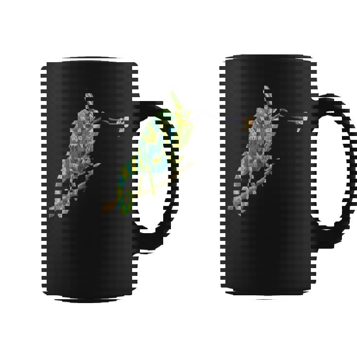 Lizard Meme Eat Watercolor Reptile Eating Lizard Herpetology Graphic Print Coffee Mug