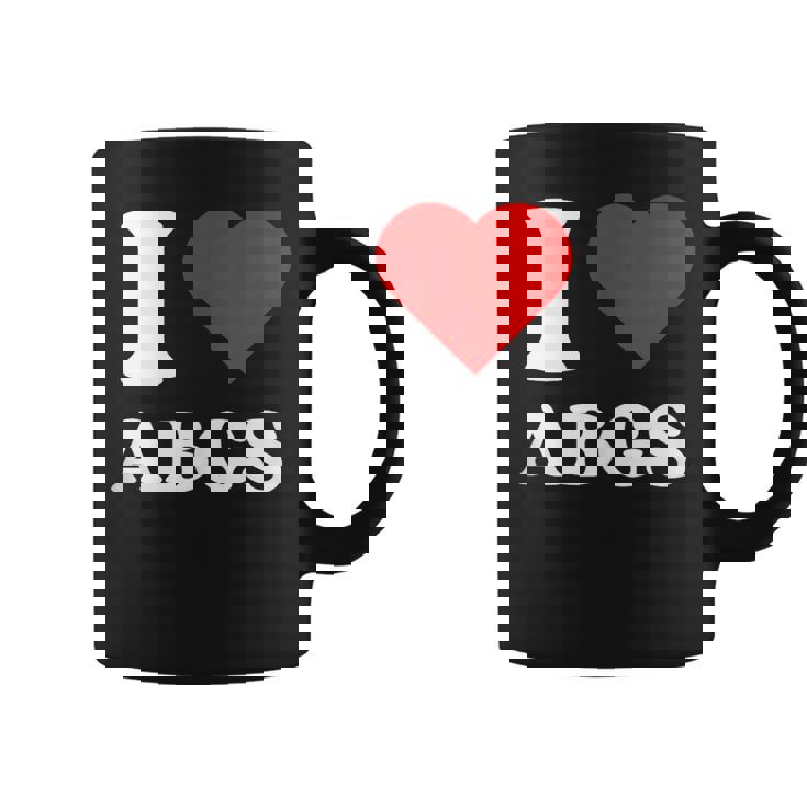 I Love ABGS I Heart ABGS Red Heart Lover Asian Baby Girl Tank Top Graphic Print Coffee Mug