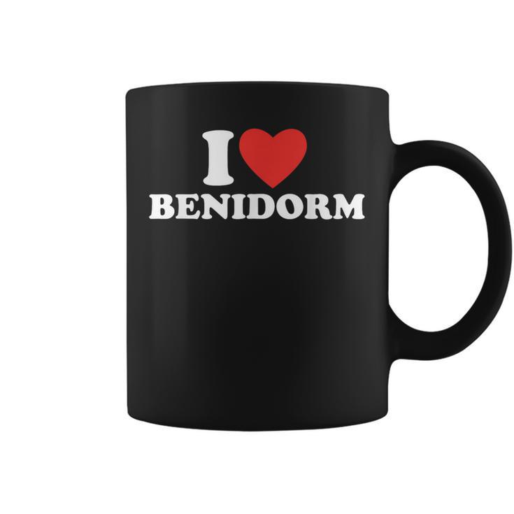 I Love Beni I Heart Ciudad De Benidorm España Benidorm Taza de café