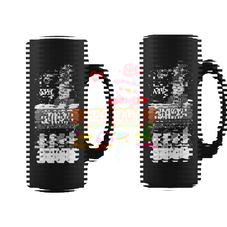 I Love Being Grandma Snowman Christmas Xmas Family Matching Graphic Print Coffee Mug