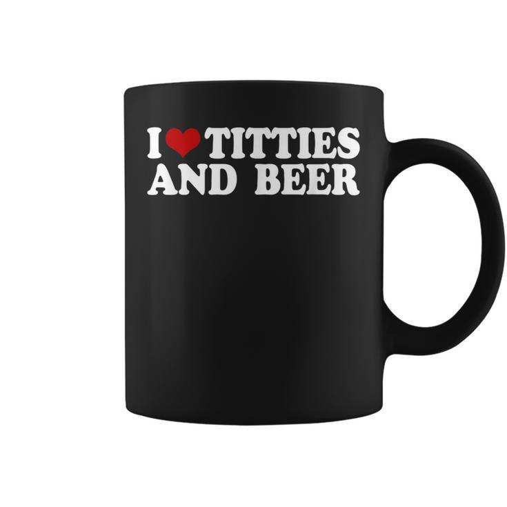 With I Love Tittis And Beer Motif Tassen