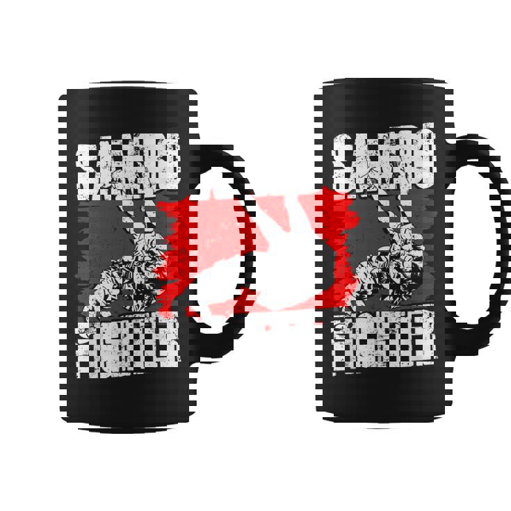 Luchador De Sambo Formación Artes Marciales Cazas Taza de café