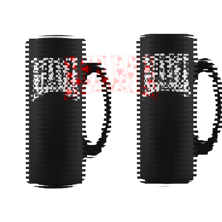 Mama Valentine Heart Valentines Day Family Matching Coffee Mug