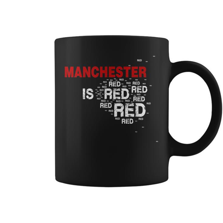 Manchester Is Red United Football Fans Slogan Tassen