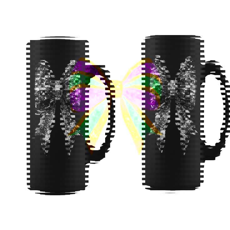 Mardi Gras Coquette Bow Fat-Tuesday New Orleans Girls Coffee Mug