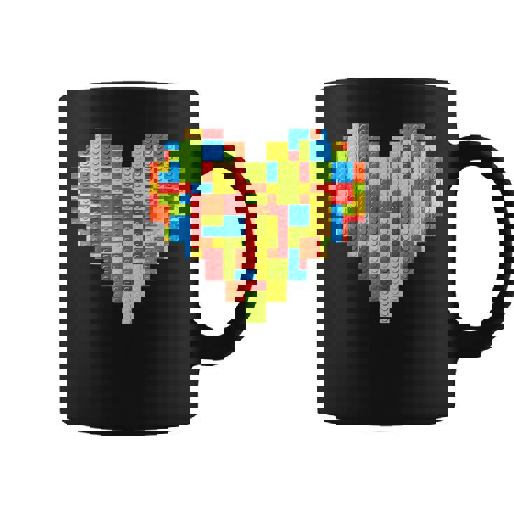 Master Builder Block Brick Building Heart Valentines Day Boy Coffee Mug