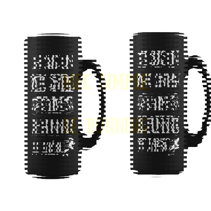 Mec Simple Running Apéro Homme Humour Course À Pied Cadeau Tasse