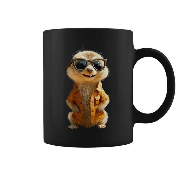 Meerkat With Sunglasses Animal Lovers Cute Surikate Tassen