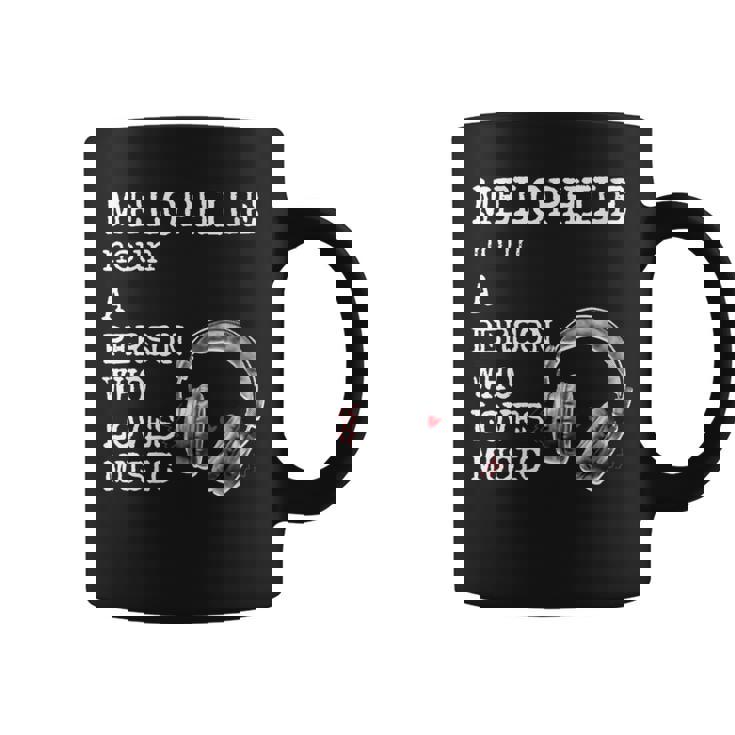 Melophile Definition A Person Who Loves Music Graphic Print Coffee Mug