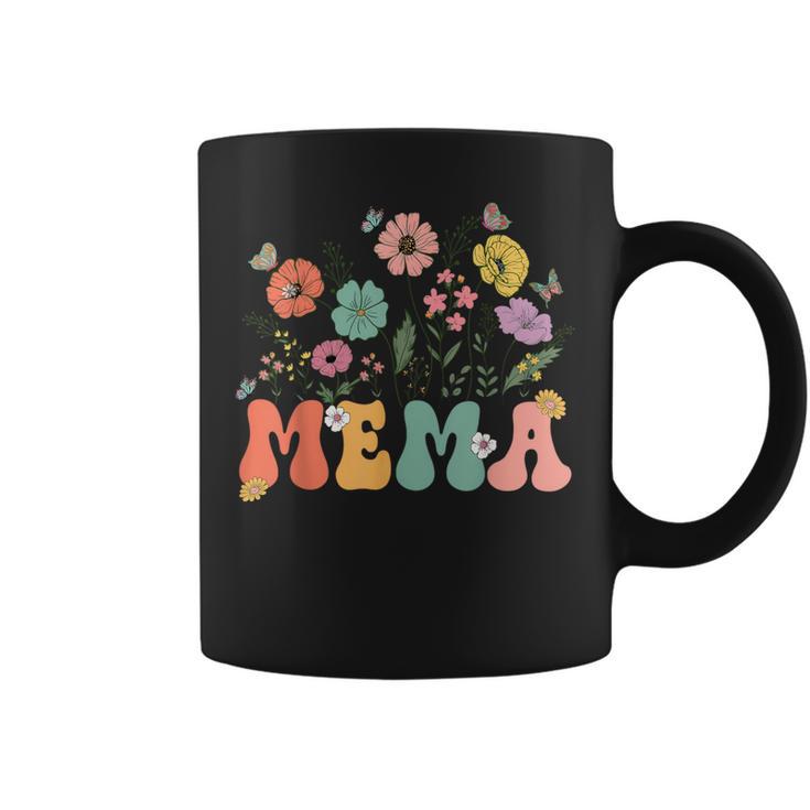Mema For Grandma Wildflower Floral Women Coffee Mug