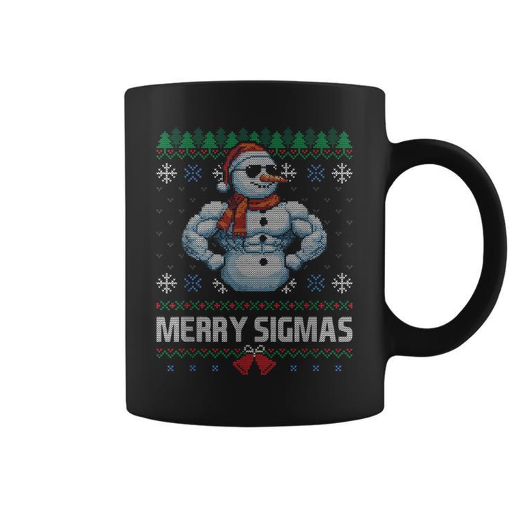 Merry Sigmas Bruh Snowman Sigma Male Skibidi Christmas Tassen