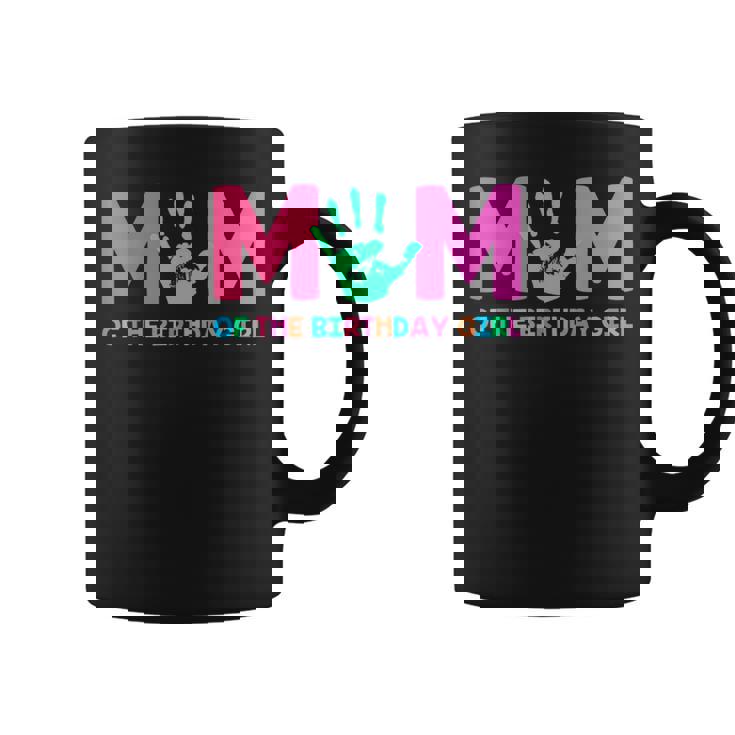 Mom Of The Birthday Girl 5Th Birthday Girl High Five Theme Coffee Mug