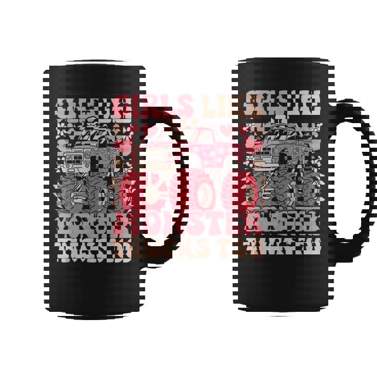 Monster Truck Girls Girls Like Monster Trucks Too Pink Coffee Mug