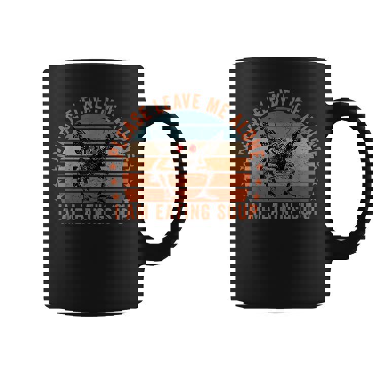 Mothman Eating Soup Please Leave Me Alone I Am Eating Soup Coffee Mug