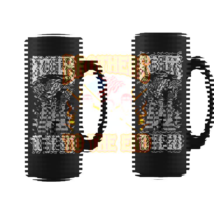 Motorcycle Military Veteran Biker Brotherhood Graphic Print Coffee Mug