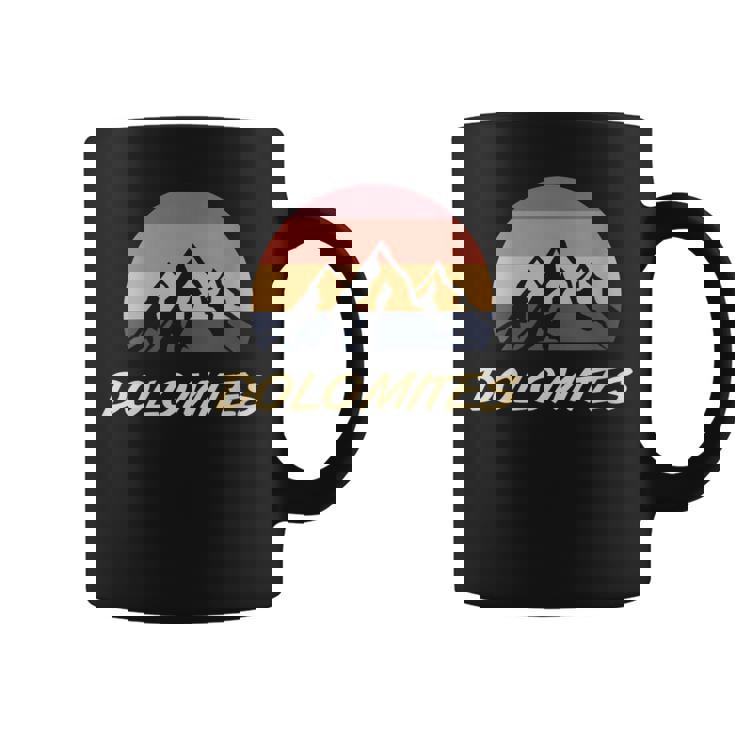 Mountains In The Dolomites Graphic Print Coffee Mug