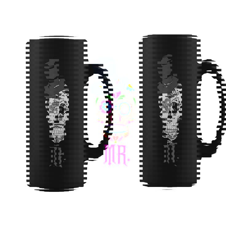 Mr Sugar Intage Avec Tête De Mort Dia De Los Muertos Tasse