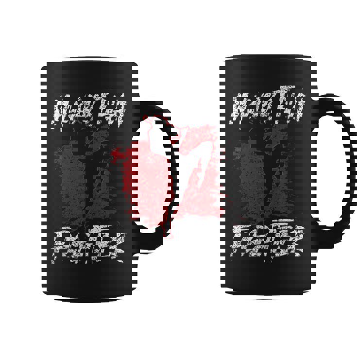 Muay Thai Fighter Boxeo Artes Marciales Hobby Taza de café