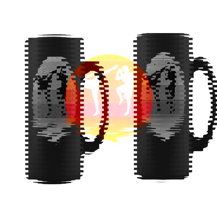 Muay Thai Retro Vintage Martial Arts Combat Boxing Sport Graphic Print Coffee Mug