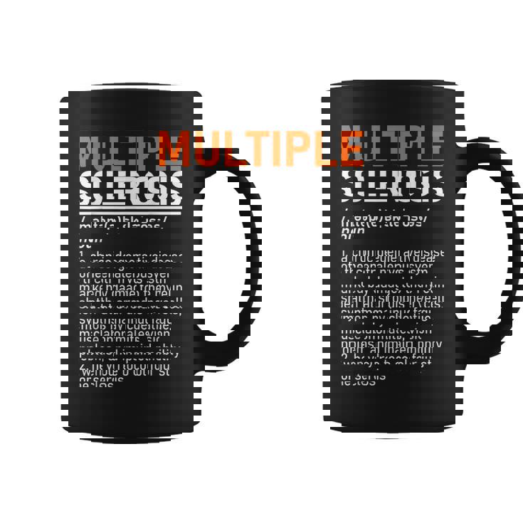 Multiple Sclerosis Awareness Ms Definition Warrior Support Taza de café
