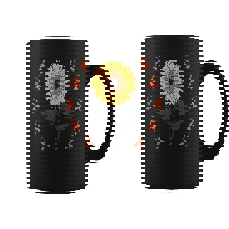 Multiple Sclerosis Awareness Sunflower Ms Warrior Support Taza de café