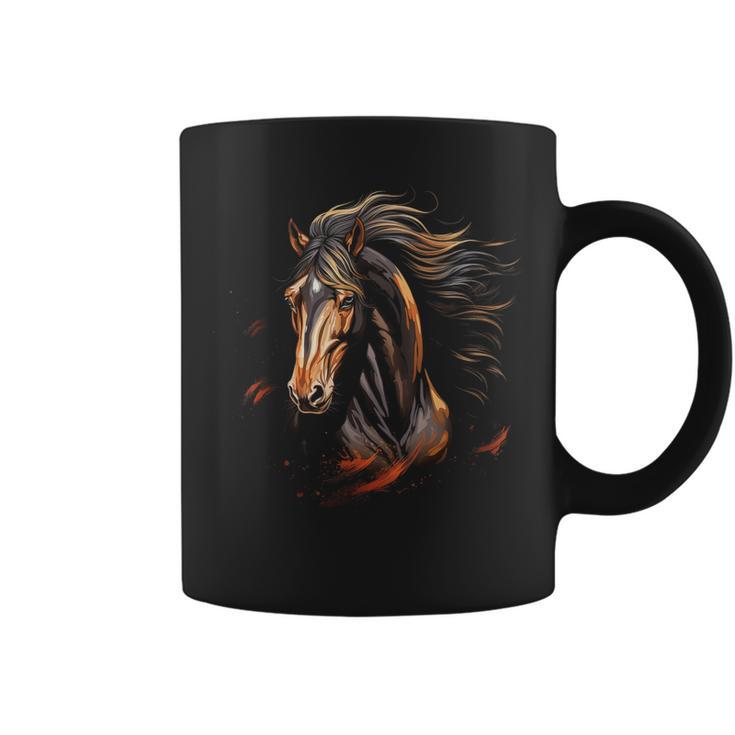 Mustang Horse Wilderness Colourful Horse Lovers Animal World Riding Tassen