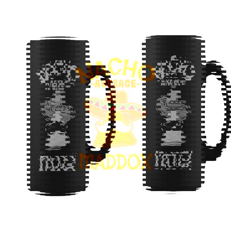Nacho Average Maddox Personalized Name Taco Graphic Print Coffee Mug