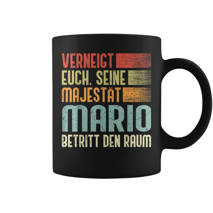 Name Mario -Erneigt Euch Seine Majestät Mario Tassen