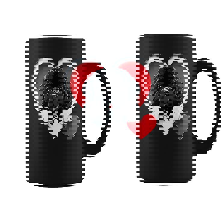 Newfoundland Dog Heart Cute Newfie Puppy Dog Lover Graphic Print Coffee Mug