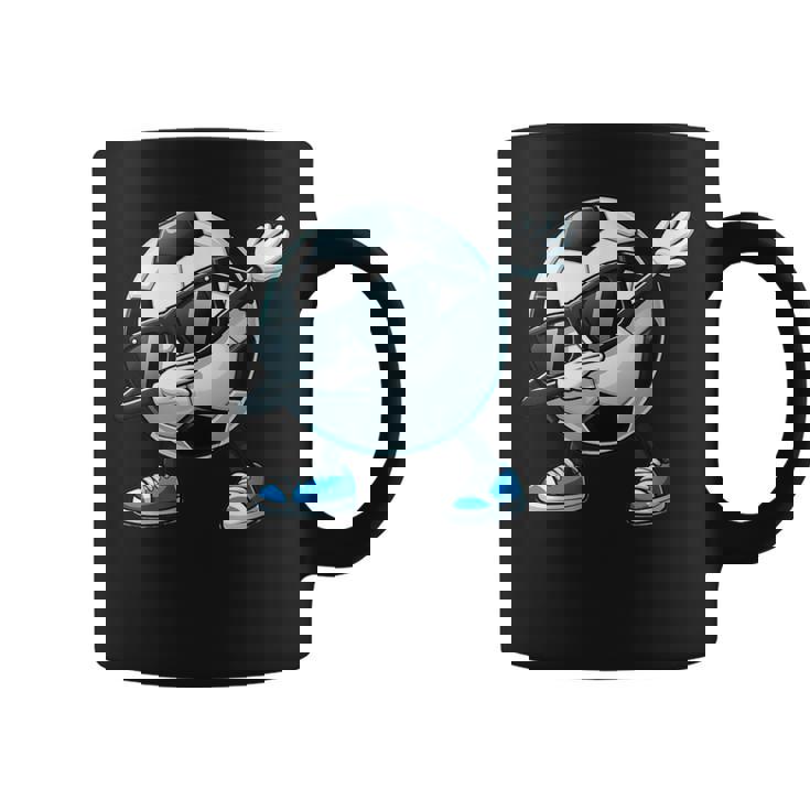 Niños Dabbing Balón De Fútbol Dab Dance Taza de café