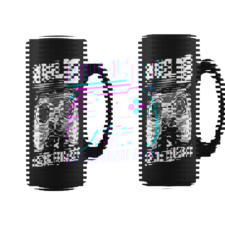 Nivel 18 Desbloqueado Cumpleaños 18 Años Taza de café