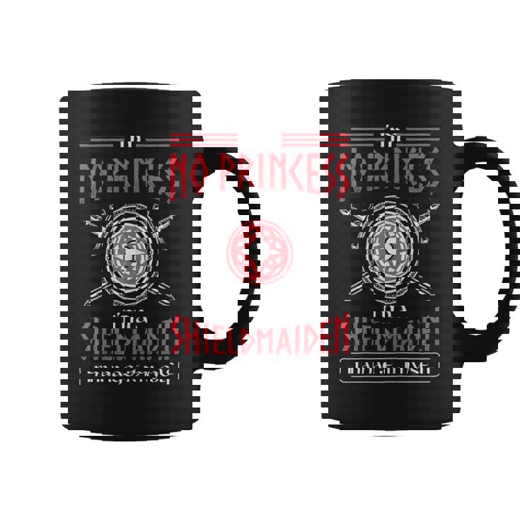 No Princess I'm A Shieldmaiden Warrior Viking Graphic Print Coffee Mug