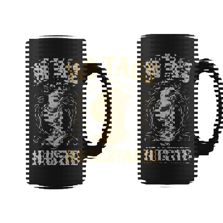 No Tags No Restarts Cowboy Western Country Fan Line Dance Tasse