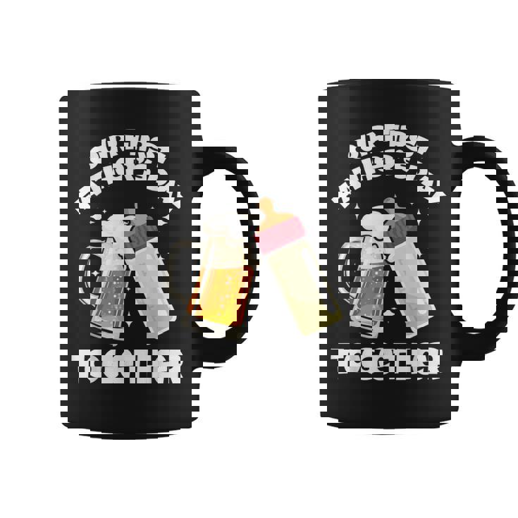 Nuestro Primer Día Del Padre Juntos Botella Cerveza Artesanal Taza de café