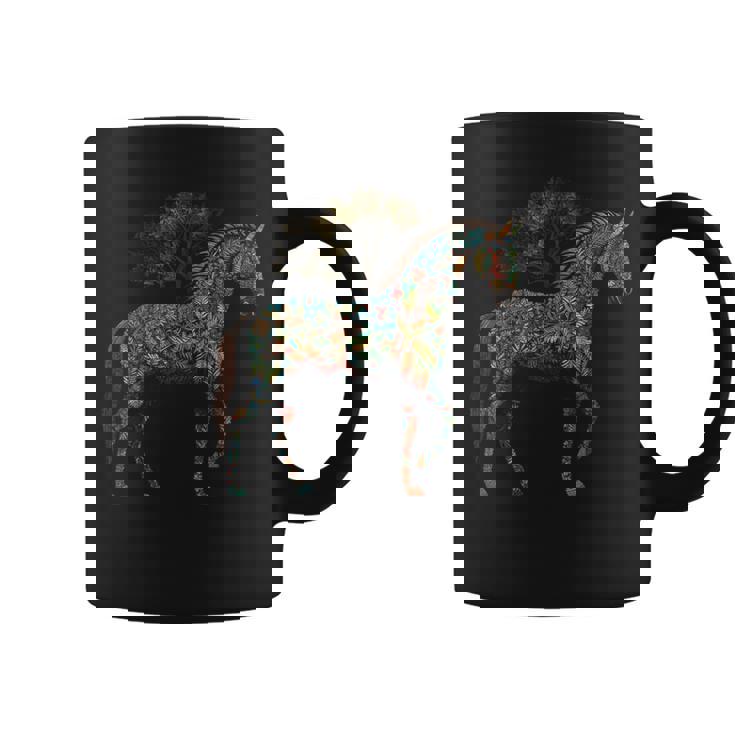 Obra De Arte De Caballo Diseño De Caballo Equitación Animales Caballo Taza de café