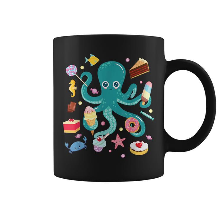 Octopus Cake Tentacle Sea Animals Children's Tassen