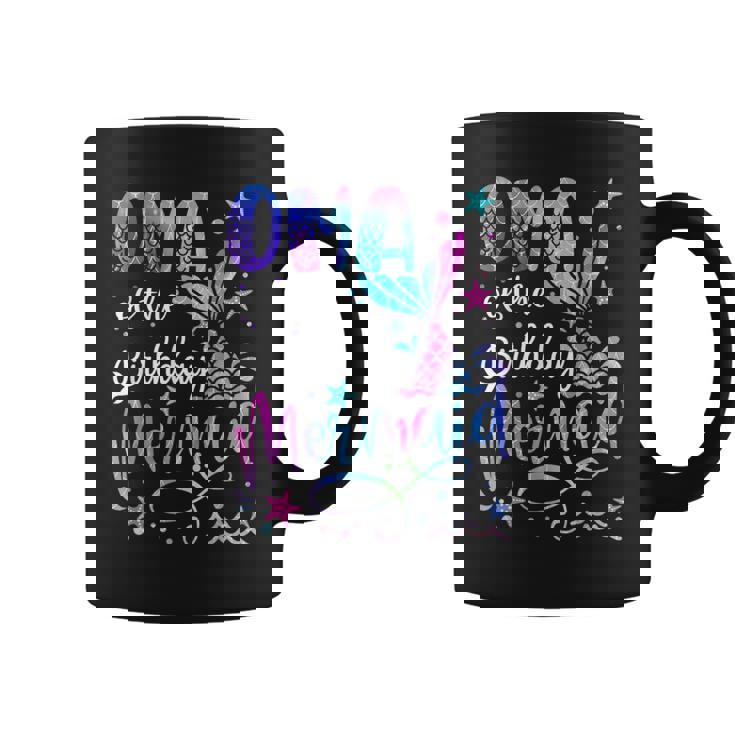 Oma Of The Birthday Mermaid Matching Family Mother's Day Coffee Mug