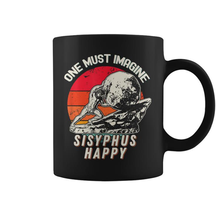 One Must Imagine Sisyphus Happy Cool Sisyphus Meme Tassen