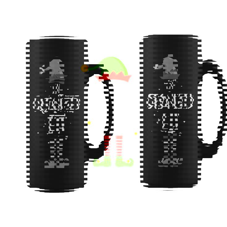 The Organized Elf Funny Christmas Matching Family Pajama Graphic Print Coffee Mug
