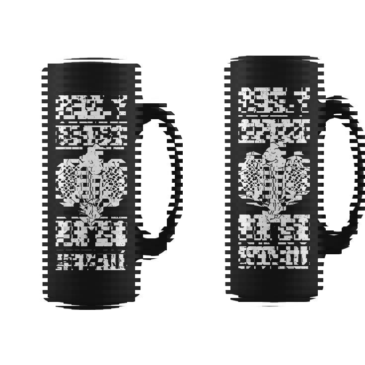 Pádel Padelista Pala Tenis Padel Y Cerveza Taza de café