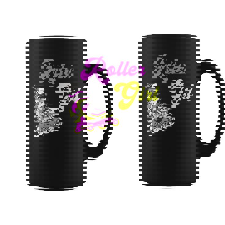 Patinador En Línea Roller Girl Patinaje Derby Sport Taza de café