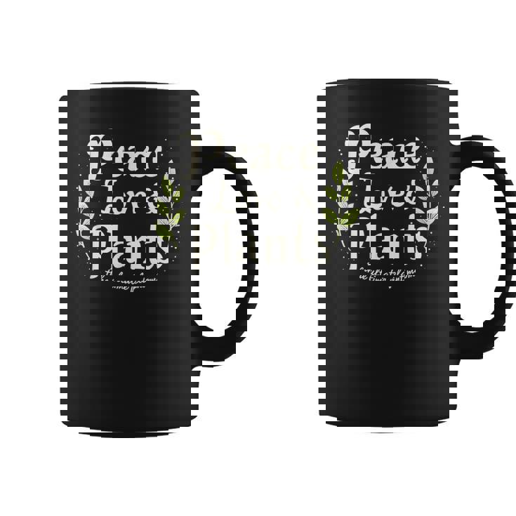Peace Love & Plants Mom Garden Mother's Day Gardening Moms Coffee Mug
